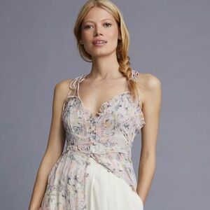 By Anthropologie Sheer Curtain Top
